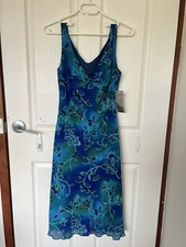 David House Sydney Y2K / Vintage Blue Floral Dress