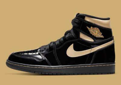 NIKE AIR JORDAN 1 HIGH OG ''PATENT BLACK'' (555088 032) VERSCHIEDENE GRÖßEN