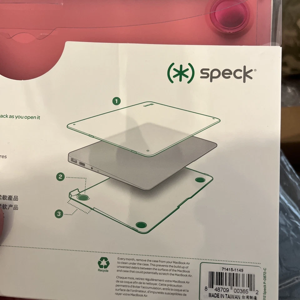 Funda Speck Products SeeThru satinada para MacBook Air 11 pulgadas rosa chicle Foto 3 de 4