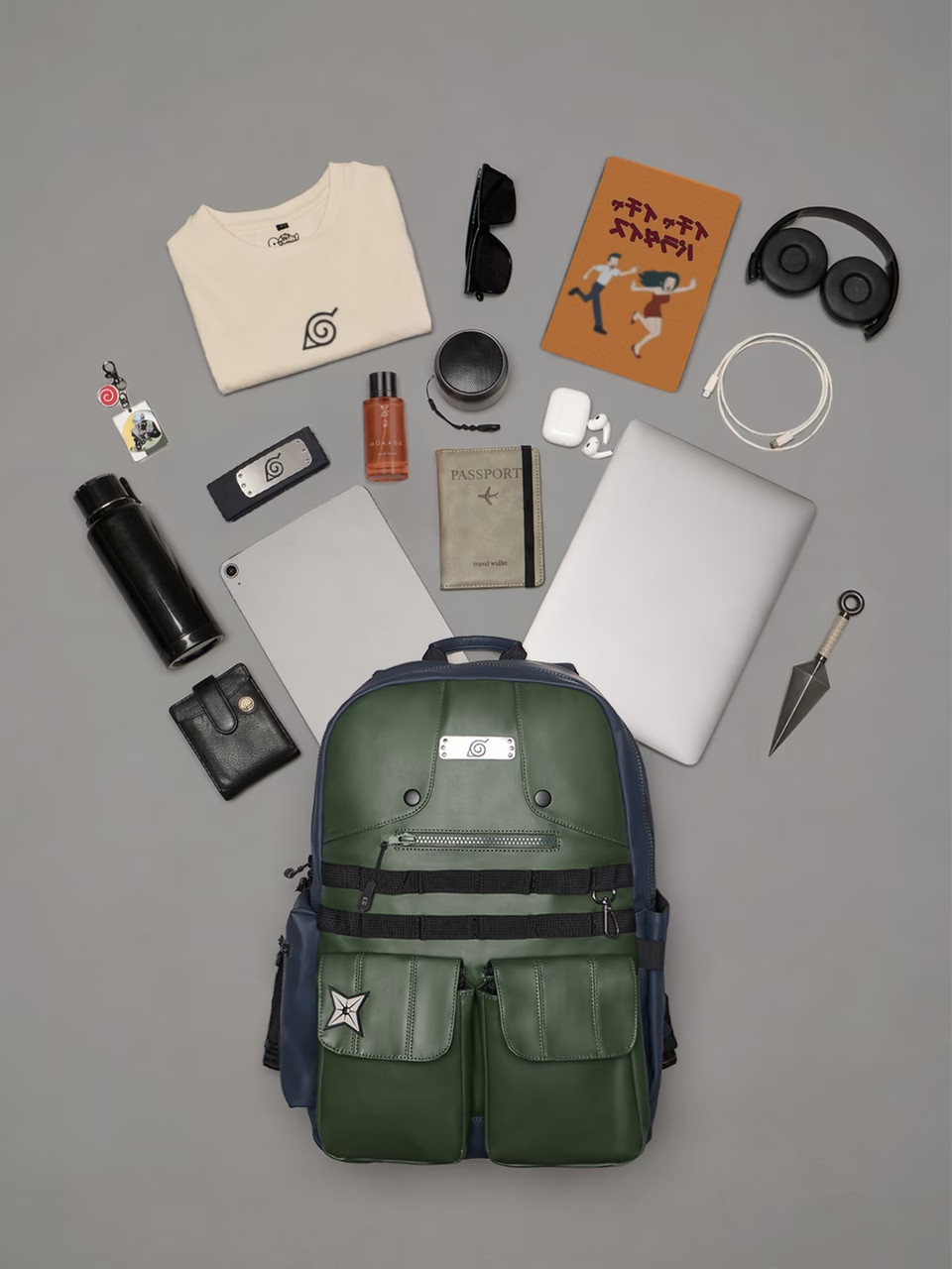 Naruto: Kakashi Hatake Suit Inspired Backpack Premium Laptop/Travel/College Bag image 4
