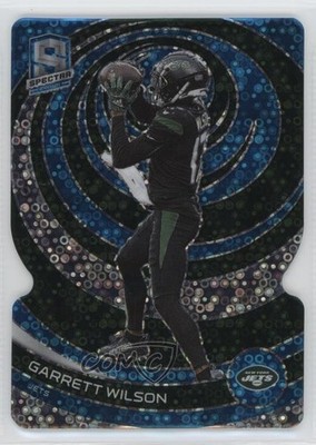 2023 Panini Spectra Neon Blue Prizm Die-Cut 36/50 Garrett Wilson #76 1qr7