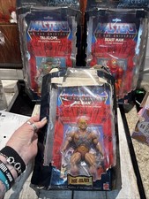 2 Vintage 2000 MOTU Commemorative BEAST MAN TRI KLOPS HEMAN figures 1 10k Sealed