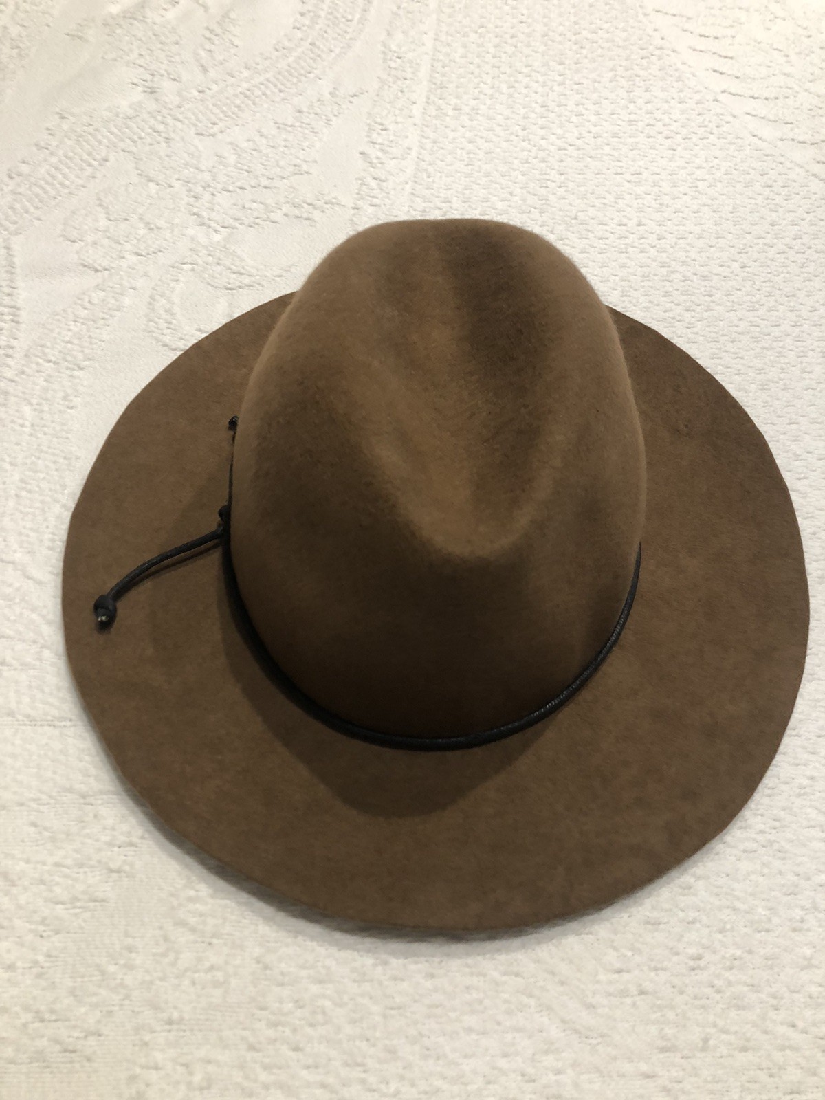 Fedora Brown 100% Wool Hat Cowgirl Boho Versatile Western Women’s.-image