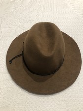 Fedora Brown 100 Wool Hat Cowgirl Boho Versatile Western Women  s.
