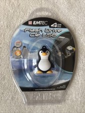 Emtec Penguin Animal Fashion USB Flash Drive w/ Chain 4GB NEW & SEALED