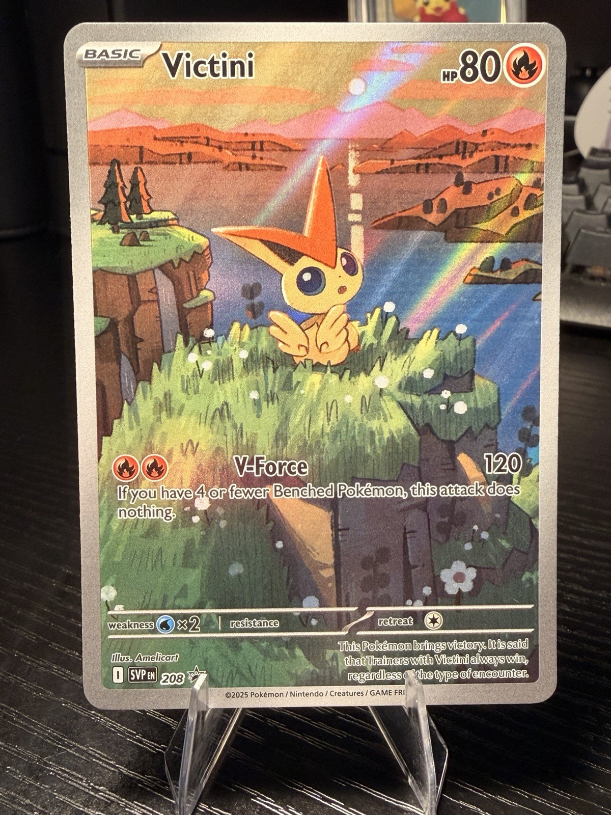 Victini 208 Black Star Promo Scarlet and Violet