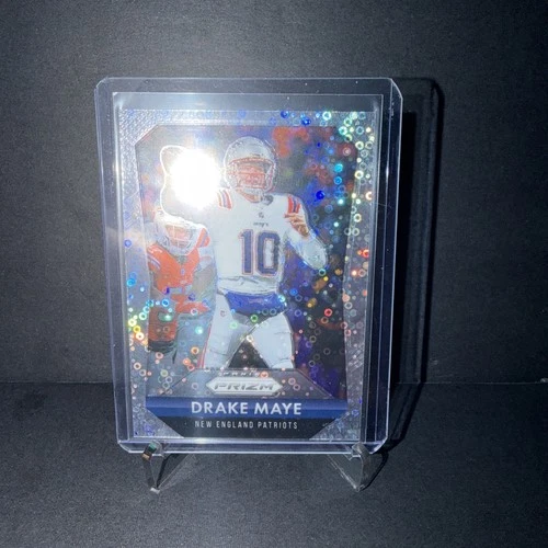 2025 Prizm Drake Maye Throwback No Huddle Disco Patriots SP