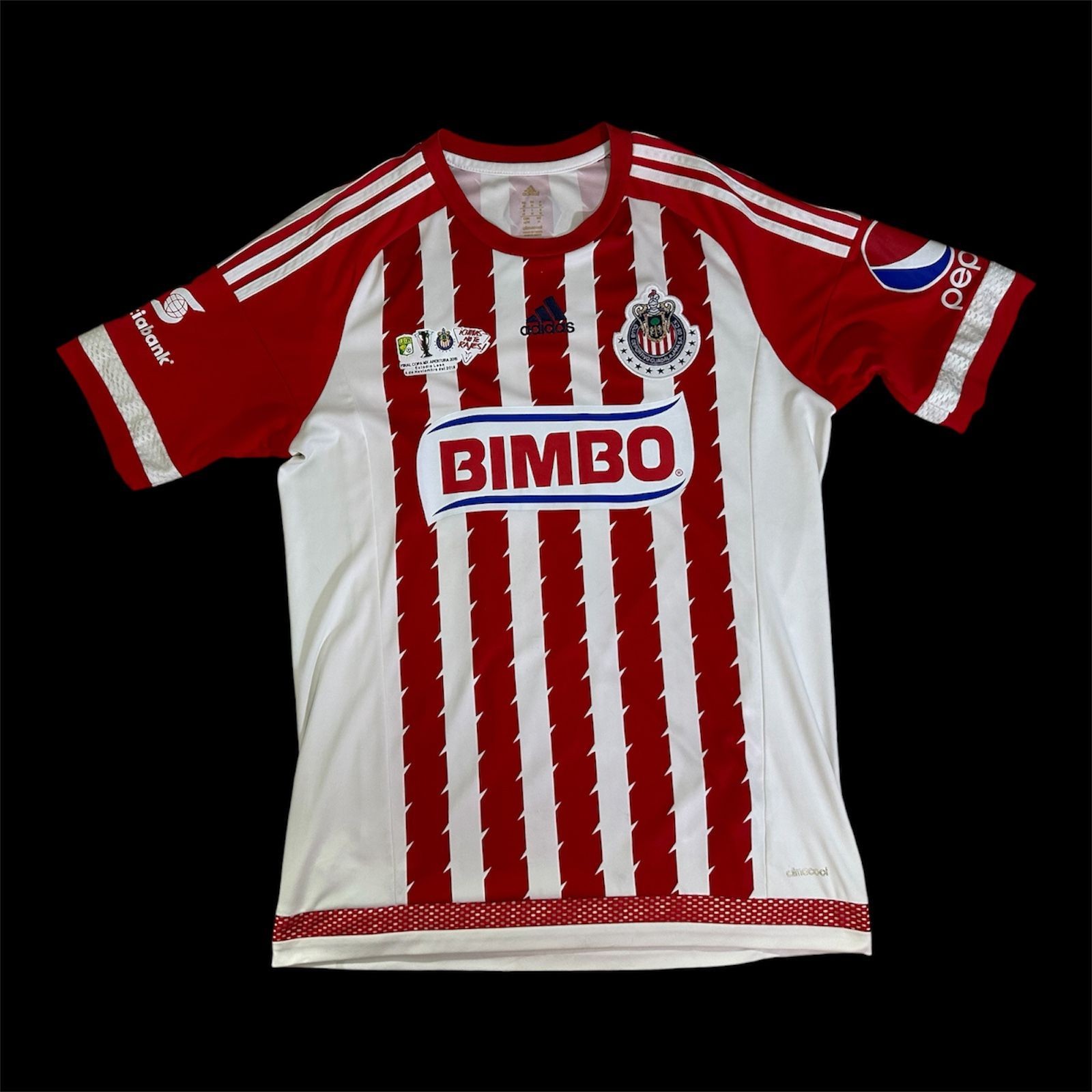 Isaac Brizuela #11 Chivas Guadalajara 2015 Home Jersey Copa MX Final Detail M