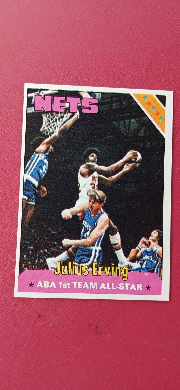 1975-76 TOPPS JULIUS ERVING #300  BASKETBALL CARD NETS