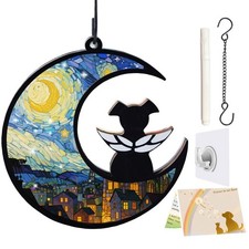 Dog Memorial Suncatcher, Loss of Dog Sympathy Gift for Pet Lovers, Cats Remem...