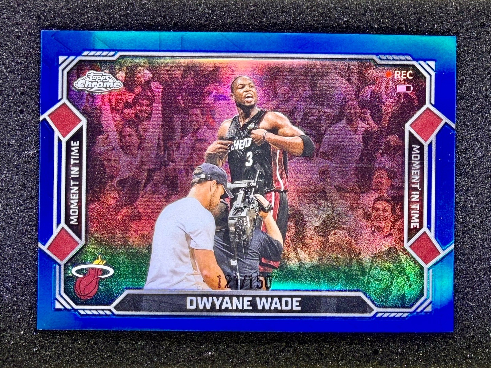 2025-26 Topps Chrome Update - DWAYNE WADE Moment In Time Blue Refractor /150