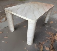 Image of Stone dining table - Stone / Cream colour - New