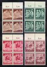 Allemagne 1944 MNH Mi 869-872 Sc B253-B256 aide médicale blocs mère et enfant **