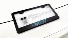 Light Blue Cyberbeast Tesla Cybertruck Black License Plate Frame Cyber Beast Light Blue Cyberbeast Tesla Cybertruck Black License Plate Frame Cyber Beast