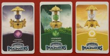 Skylanders Imaginators Set Of Three Legendary Creation Crystals NFC Card RESET