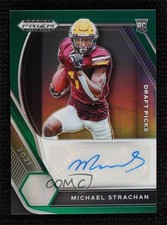 2021 Panini Prizm Draft Picks Green Mike Strachan Michael #DPA-MST Auto 1s6