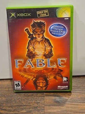 Fable Limited Edition Original Xbox Game with Bonus DVD and Manual See Pics!