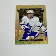 Auston Matthews Maple Leafs 2022-23 Tim Hortons Gold Etchings UDC G-7