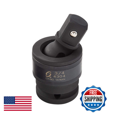 Sunex Tools 4304 3/4 Inch Drive Universal Impact Joint Cr-Mo Steel Radius