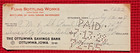 1928 Chicago Milwaukee & St Paul Railway Check Fuhs Bottling Works Ottumwa Iowa — photo 2