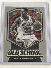 2019-20 Panini Mosaic Basketball Scottie Pippen Old School Insert #11 Bulls