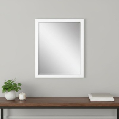 43'' White Framed Accent Mirror