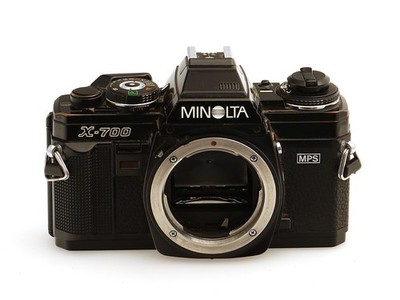 Minolta X700 analoge Spiegelreflex Kamera Gehäuse in schwarz