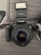 Canon EOS Rebel T7 Bundle w/ 18-55mm Lens, Vivitar Slave Flash, ZT Kit