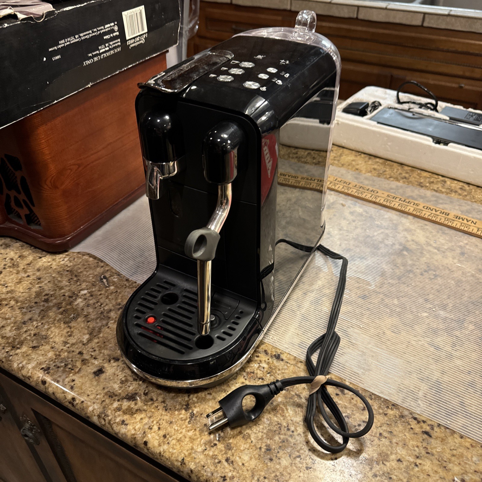 Breville Nespresso Creatista Uno Single Serve Espresso Machine - Black Sesame