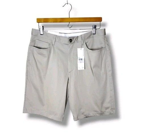 Calvin Klein Damen Bermuda Shorts Größe 32 Klassisch Khaki Sommer Stretch Neu mit Etikett