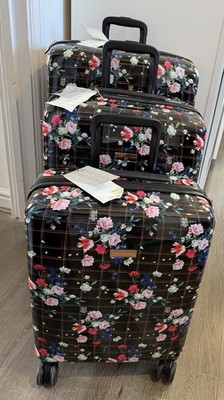 Ted Baker 3tlg. Kofferset Trolley Gepäck Floral LARGE, MEDIUM & CABIN SIZE