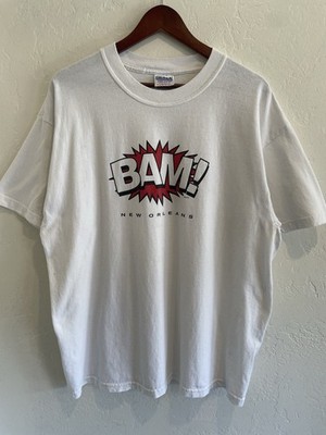 Vintage 2000s DC Comics BAM! Sound Effect Explosion T-Shirt Size XL 22.5 X 30