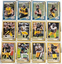 2025 Donruss Football (1-400 Set) Pittsburgh Steelers Team Set (12 Cards)