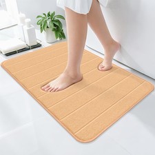 Memory Foam Bath Mat 30" x 20", Ultra Soft Absorbent Bathroom Rug Non Slip, Mach