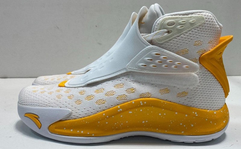 ANTA Men Athletic Sneakers Klaytheism White Orange Textile