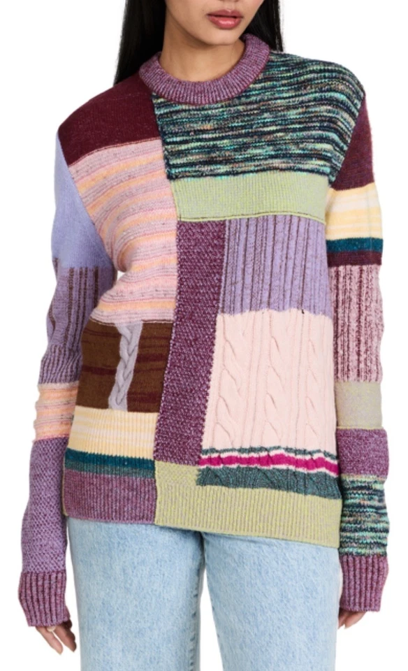 Suéter de malha Marc Jacobs gola redonda cor patchwork grande•novo com etiquetas•varejo$575•unissex - Imagem 2 de 4