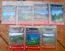 Mappe Cartine montagna stradali pale san martino dolomiti lagorai paneveggio