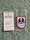 Vintage South Australia Piping Shrike Souvenir Patch Woven Cloth Sew-On Badge
