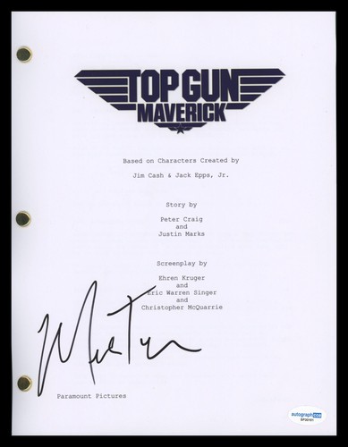 Miles Teller "Top Gun: Maverick" AUTOGRAPH Signed Rooster Script Screenplay ACOA