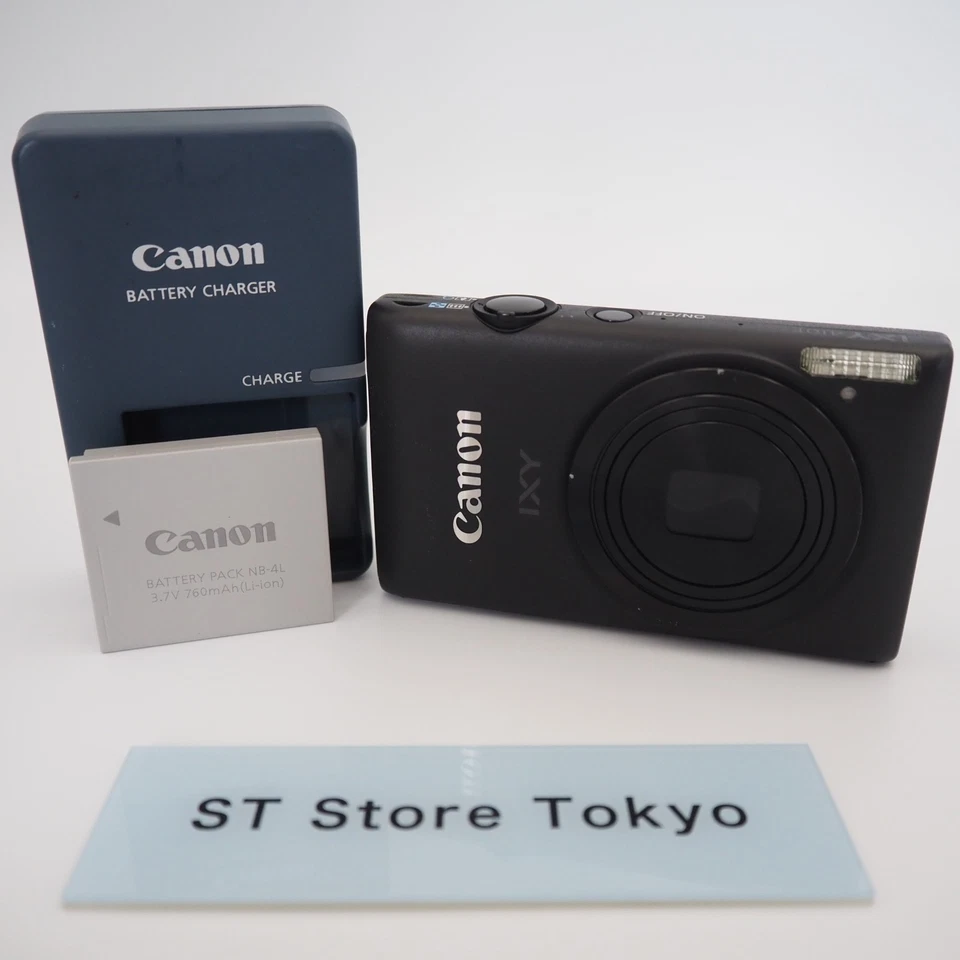 [EXC+5] Canon IXY 410F/PowerShot ELPH 300 HS/IXUS 220 HS Digital Camera Black - Image 2 of 4