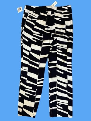 Trina Turk Blue And White Striped Pants Size 2