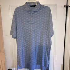 Polo Golf Ralph Lauren Men  s XL Golf Blue Polo 100 Cotton