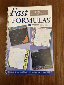 Creative Memories Fast Formulas Third Edition 72 Pgs Scrapbooking Layouts 2001
