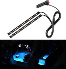 Car LED Strip Light, 24 LED Interior Under Dash Atmosphere Lights with Cigarette