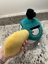 RARE Angry Birds Plush Hal 12 Green Stuffed Animal
