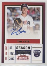 2017 Panini Elite Extra Edition USA Baseball Gold 45/100 Tim Cate Auto 2f4