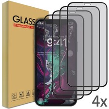 4 Pack Full Cover Clear Tempered Screen Protectors For iPhone XS Max/X/XS/XR