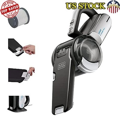 Cordless Handheld Vacuum W/ Pivot Nozzle Crevice Tool Cyclonic Suction New