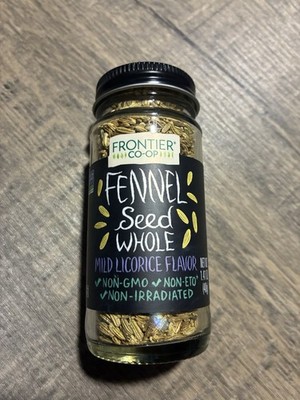 Frontier Co Op Culinary Spices Whole Fennel Seed 1.41 Ounce Pack of 6
