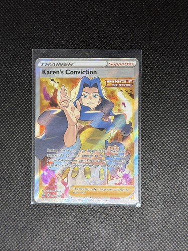 Pokemon SWSH06 Chilling Reign Karen's Conviction 193/198 Holo Ultra Rare